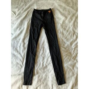 Shein Tall XS Black Skinny Jeans High Waisted Stretch Fashion Jeans Patch Pants